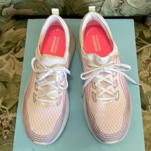 Skechers air cooled goga mat go walk hyper burst sneakers gently worn size 10